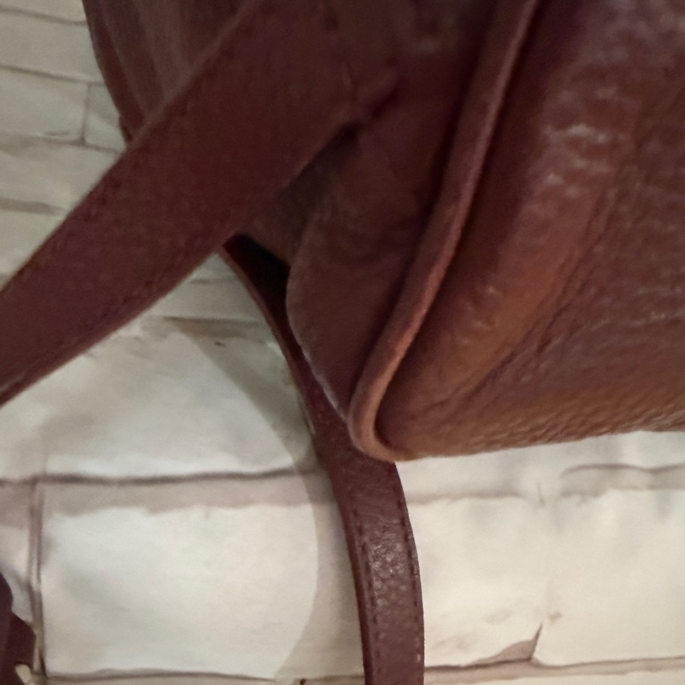 Brand Tory Burch Marion Quilted DRAWSTRING Leather Backpack wine red - Picture 10 of 14